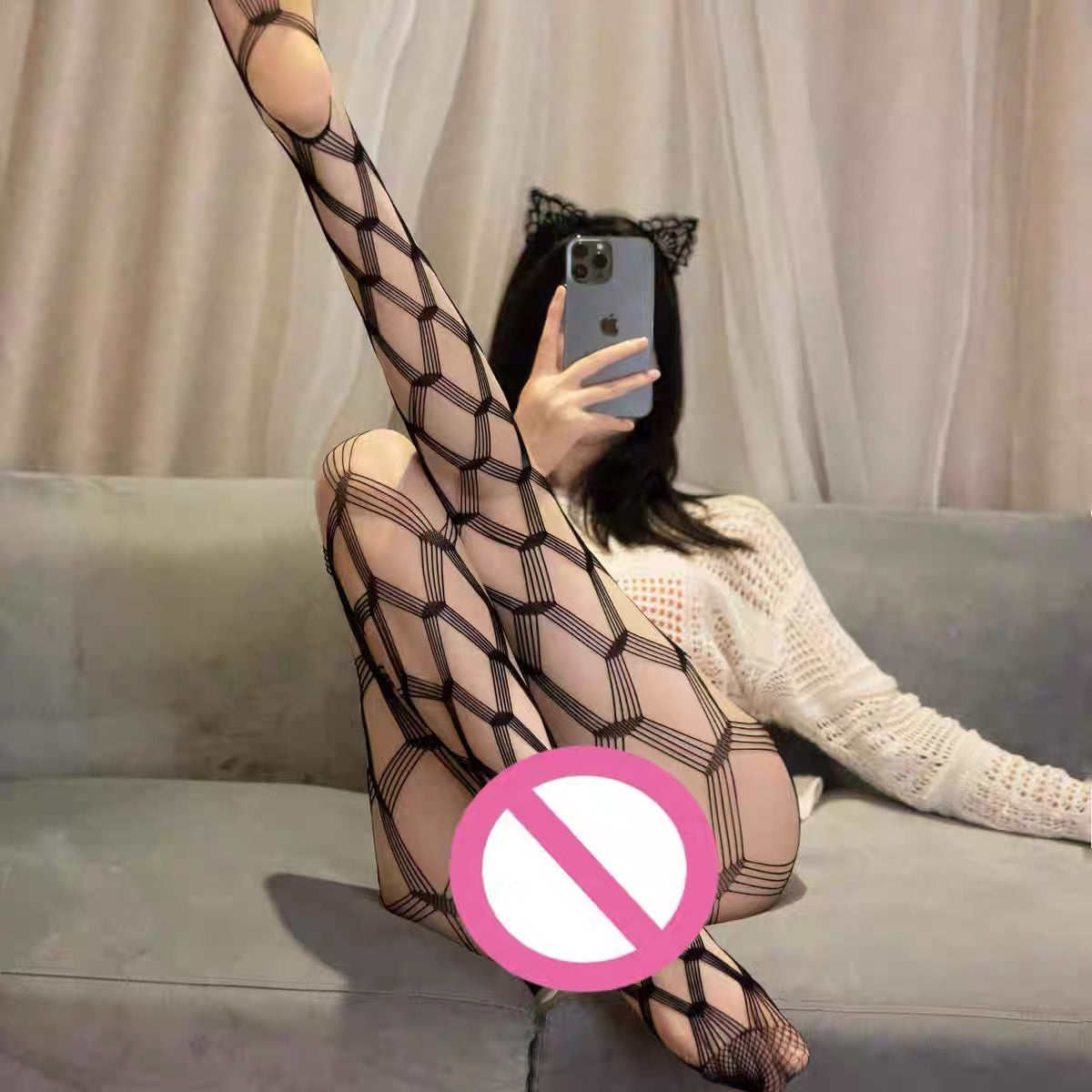 Fashion Sexy Large Fishnet Tights Women Stockings Black Fishnet Lingerie